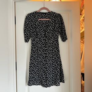 All Saints floral mini dress